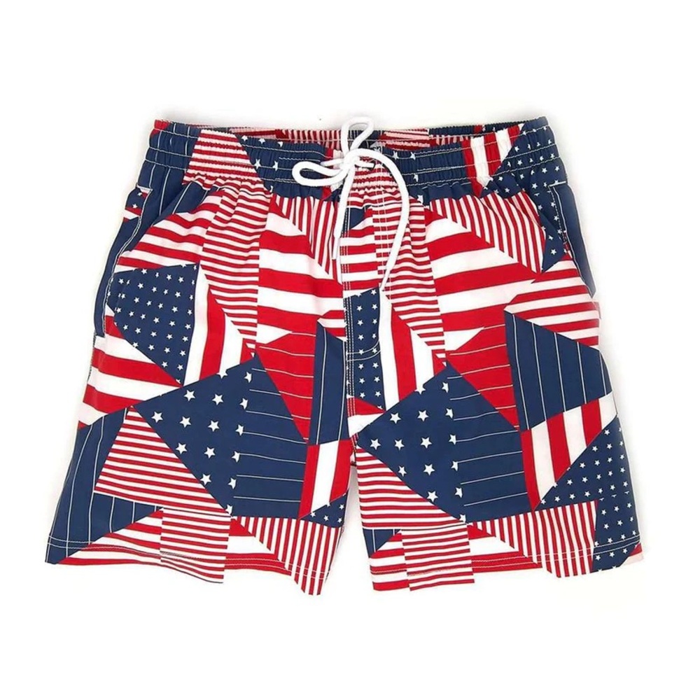 NWOT The OG Patchwork Swim Trunk by Southern Proper Men’s